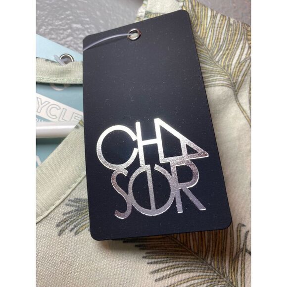 Chaser Women's Top with Tropical Leaves with a Scoop Back Size Small - Picture 6 of 10